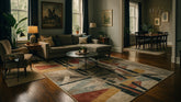 How to Use Rugs to Break Up Large Rooms Without Walls